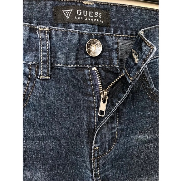 ❓GUESS❓Straight-Leg Dark Denim Jeans ~Size 12 Girls - Picture 7 of 9